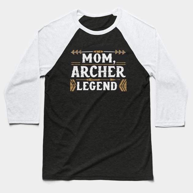 Mom, Archer, Legend, Baseball T-Shirt by Gangrel5